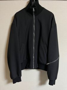 JIL SANDER ジルサンダー 22ss 中綿 パテッドブルゾン 48 ボンバージャケット スタンドカラー ドライバーズニット ジャケット