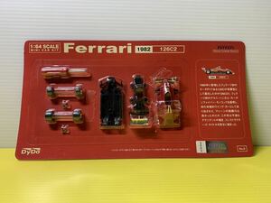 当選品 DyDo Ferrari F1 京商 1/64 No.27 1982 126C2 ミニカー キット ブリスター 未開封品 ダイドー フェラーリ