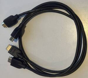 即決200円 中古品 AmazonBasic High Speed HDMI Cable ×2本 ※80cm