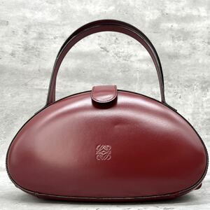 1円〜【極美品希少色】ロエベ LOEWE ハンドバッグ フォーマルバッグ パーティバッグ 丸型 ヴィンテージ ビンテージ カーブレザー