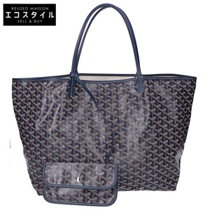 GOYARD ゴヤール ゴヤールディンキャンバス サンルイGM トートバッグ ネイビー レディース メンズ