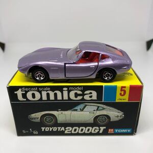 トミカ　日本製　黒箱　4 トヨタ　 2000GT 当時物　絶版　④ 