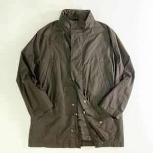 Ij31 BURBERRY LONDON バーバリー フルジップコート フィールドジャケット フード 2way ミリタリー カーキ Mサイズ メンズ 紳士服