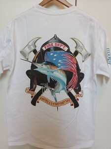 古着 GUY HARVEY Tシャツ Mサイズ ヴィンテージ 釣り 魚 90s バックプリント胸ポケット