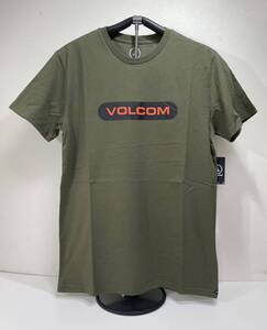 VOLCOM ボルコム AF512001MIL メンズ Sサイズ 半袖Tシャツ シンプルなロゴティー LogoTee ミリタリー色 深緑 ヴォルコム 新品即決 送料無料