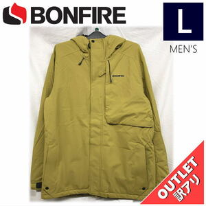 【OUTLET】 BONFIRE STRATA INS JKT カラー:CAMEL Lサイズ メンズ スノーボード スキー ジャケット JACKET アウトレット