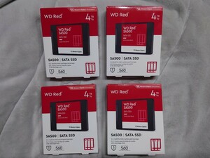【4個セット】Western Digital WD RED SA500 NAS SATA SSD 4TB(WDS400T2R0A)