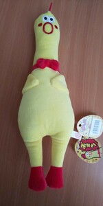 ぷきゅっと！チキンやろう ぬいぐるみ 31cm 鳴く にわとり 新品