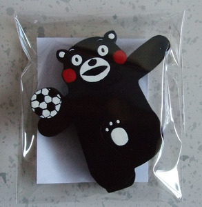 【新品未開封】★くまモン★木製マグネット　サッカーボール / 送料無料 / KUMAMON