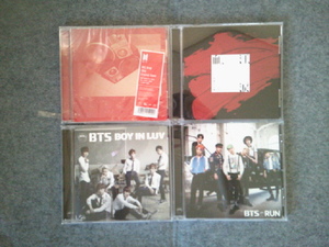 BTS 防弾少年団　MIC Drop DNA Crystal Snow　血、汗、涙　BOY IN LUV　RUN　CD 4枚セット