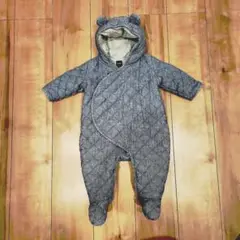 babyGAP アウター クマ耳フード デニム風キルティング 70cm