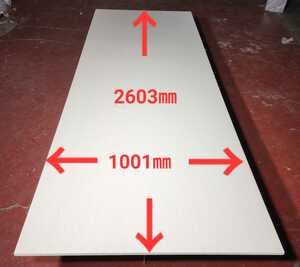 特大パネル (2603㎜×1001×16㎜位)ホワイト 白色木目調 パーチクルボード素材 DIY等に役立つアイテム