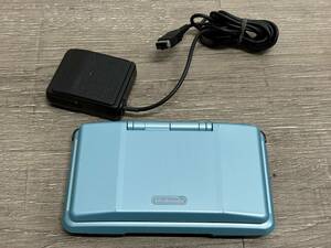 ☆ DS ☆ ニンテンドーDS ターコイズブルー 動作品 本体 タッチペン アダプター 付属 Nintendo DS GBA 任天堂 1240