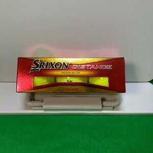 未使用品 SRIXON スリクソン DISTANCE DUNLOP ダンロップ 黄色 イエロー ゴルフボール
