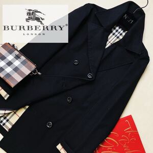 f3 ほっこりギャバジンを纏う〜参考価格15万●BURBERRY LONDON●エレガント抜群〜高級トレンチコート バーバリーコート レディース 38