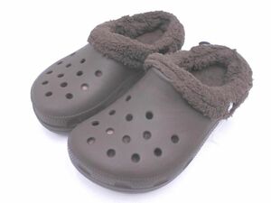 新品 crocs クロックス mammoth シューズ 22cm チョコ ◇■ ☆ eib6 子供服