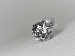 ◆高品質の輝き◆　　1.18ct プラチナ900製【高品位＊Pt900】ダイヤモンドピアス【片方】　◆普段使いに最適な定番人気の6本爪◆