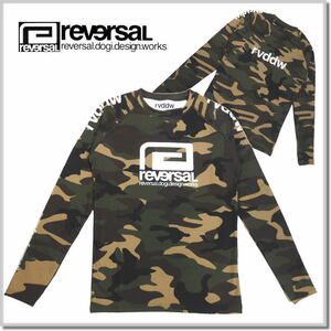 リバーサル reversal rvddw LONG RASH GUARD rvbs049-WOODLAND CAMO-XL ラッシュガード ロンT 長袖