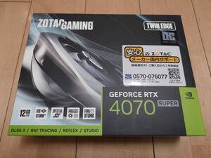 ZOTAC GAMING GeForce RTX 4070 SUPER Twin Edge OC 12GB GDDR6X