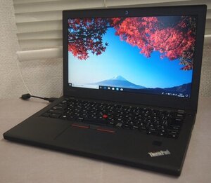 NoS543◇ThinkPad X270 Core i5 6300U 2.4GHz/メモリ8GB/SSD128GB/12.5型HD/Win10Pro64bitリカバリ済/WiFi+WebCamモバイルノート◇