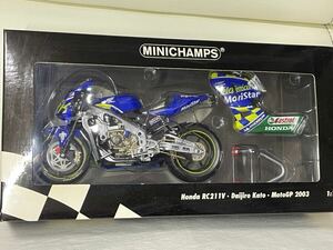 ミニチャンプス　　1/12 テレフォニカ モビスター Honda RC211V 加藤大治郎　 (完成品) 