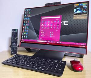 ☆NEC LAVIE Desk All-in-one/ PC-DA770DAR-E3/SSD 1TB/ Core i7-6500U/ Win11 Pro/ 3波・4チューナー/ Office/ メモリ 16GB/ 3Dカメラ☆