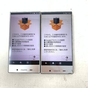 【ジャンク 2台】SHARP/AQUOS CRYSTAL 305SH/8GB/ブラック/良好/56836