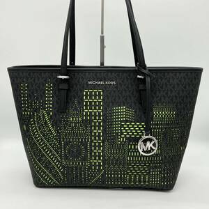 【限定・極美品】MICHAELKORS マイケルコース London ロンドン ハンドバッグ トートバッグ ビジネストートA4可 レザー ブラック CC340307E