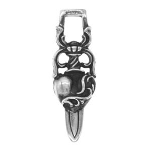 CHROME HEARTS クロムハーツ（原本無） DAGGER HEART ダガーハート ペンダントトップ【中古】