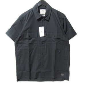 未使用 Snow Peak スノーピーク TAKIBI Light Ripstop Shirt SH-23SU101 半袖ワークシャツ リップストップ タキビ ブラック L 27107837