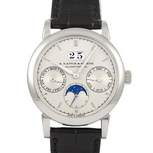 ランゲ&ゾーネ A.LANGE & SOHNE サクソニア アニュアルカレンダー LSLS3302AP 330.025 シルバー文字盤 中古 腕時計 メンズ