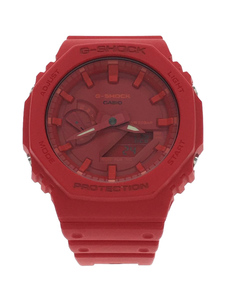 CASIO◆クォーツ腕時計・G-SHOCK/デジアナ/RED/RED