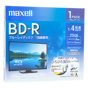 【ゆうパケット対応】maxell 録画用ブルーレイディスク BRV25WPE.1J BD-R 4倍速 1枚 [管理:1000024071]