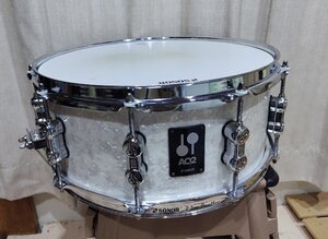 良品 SONOR スネア AQ2 14×６ [限定]　パールホワイト（DR1055）