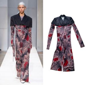 コレクション　希少　コムデギャルソン オールインワン 薔薇　AD2019 COMME DES GARCONS ROSE TATTOO JUMPSUIT タグ付き　新品　新中古 