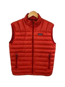 patagonia◆ダウンベスト/S/ポリエステル/RED