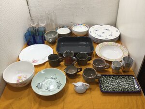 ノリタケNoritake CRAFTONE クラフトーン　IKEA他　ソーサー　大皿　グラタン皿　スープ皿　ワイングラス　マグカップ他　洋食器まとめてC