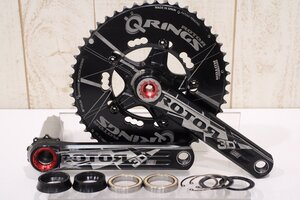 ★ROTOR ローター 3D+ Q-RINGS 170mm 50/34T 2x10/11s クランクセット ダイレクトマウント BB付属