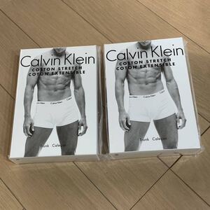 《新品》カルバンクライン、カッコいいトランクス、２点セット/LL黒　　A