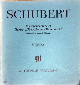 シューベルト 「しぼめる花」による変奏曲 (フルート、ピアノ) 輸入楽譜 Schubert variationen ?ber 