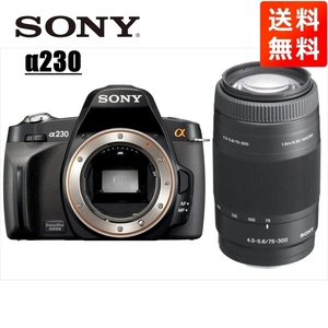 ソニー SONY α230 75-300mm 望遠 レンズセット デジタル一眼レフ カメラ 中古