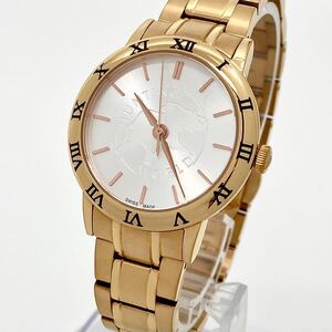 美品 腕時計 メンズ レディース HUNTING WORLD クォーツ quartz サファイア ゴールド 金 GOLD HW-106 ハンティングワールド Watch Y2187