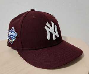 【新品タグ付】NEW ERA NEW YORK YANKEES LP 59FIFTY CAP 7 3/8(58.7cm) キャップ　マルーン　エンジ　ワインレッド MLB ヤンキース