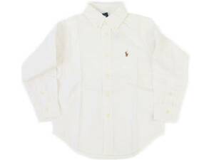 アウトレット 新品 ポロ ラルフ 5 長袖 オックス 白 4086 polo ralph lauren