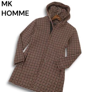 MK HOMME ミッシェルクラン オム 秋冬 【ワンマイルウェア】ガンクラブ フリース キモウ ロング カーディガン Sz.51　メンズ　C4T09708_A#N