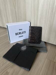 定価39,9万 Berluti JAGUA ALLIGATOR ベルルッティ ジャグア アリゲーターレザー カードケース 名刺入れ 折り財布 最新型 最高級 新品