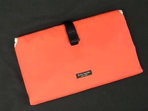 ■美品■ kate spade ケイトスペード ナイロン オムツ替えマット ベビー用品 レッド系 DE9227