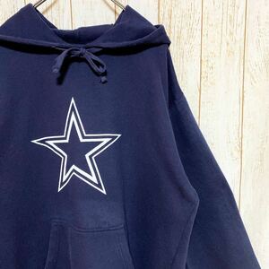 NFL Dallas Cowboys ダラス・カウボーイズ プリント スウェット パーカー L USA古着 アメリカ古着