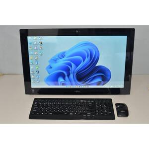 中古良品 一体型パソコン 富士通 WH77/M Windows11+office 高性能i7-4702MQ/爆速SSD512GB/メモリ8GB/21.5インチ/ブルーレイ/WEBカメラ