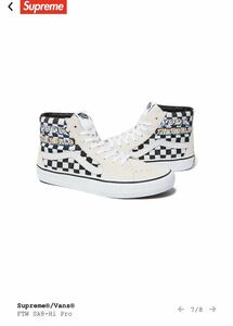 美中古　supreme vans sk8 hi pro FTW シュプリーム　2019 AW 28.5cm US10.5 スケハイ